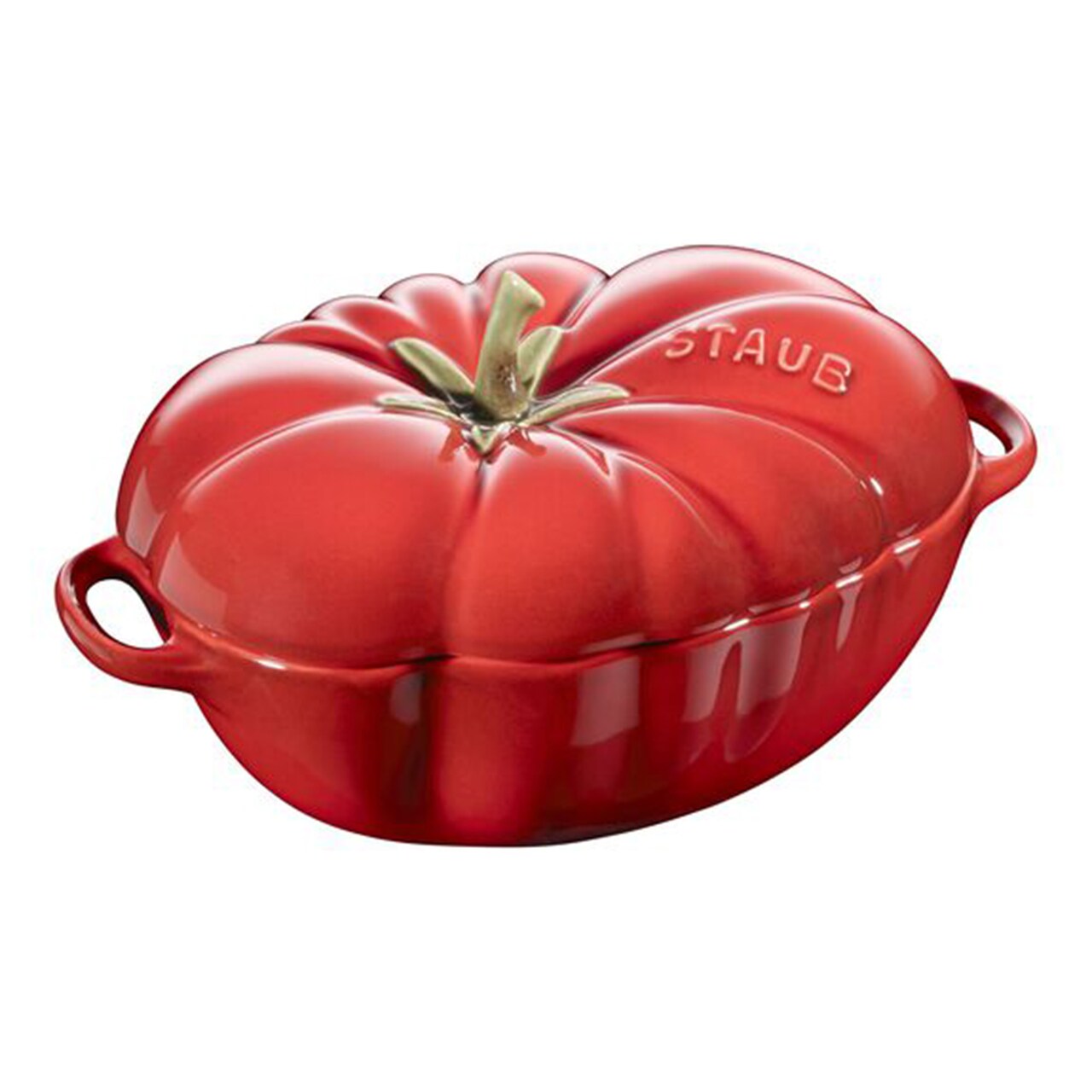 Staub Ceramic 16-oz Petite Tomato mini Cocotte, baking dish, no stovetop save - Cherry